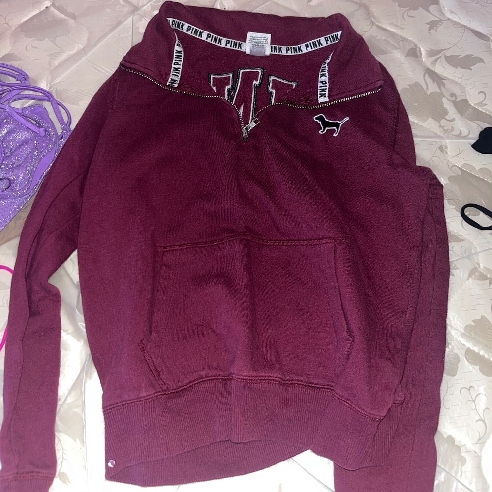 Vintage Victoria Secret Pink Collar Zip